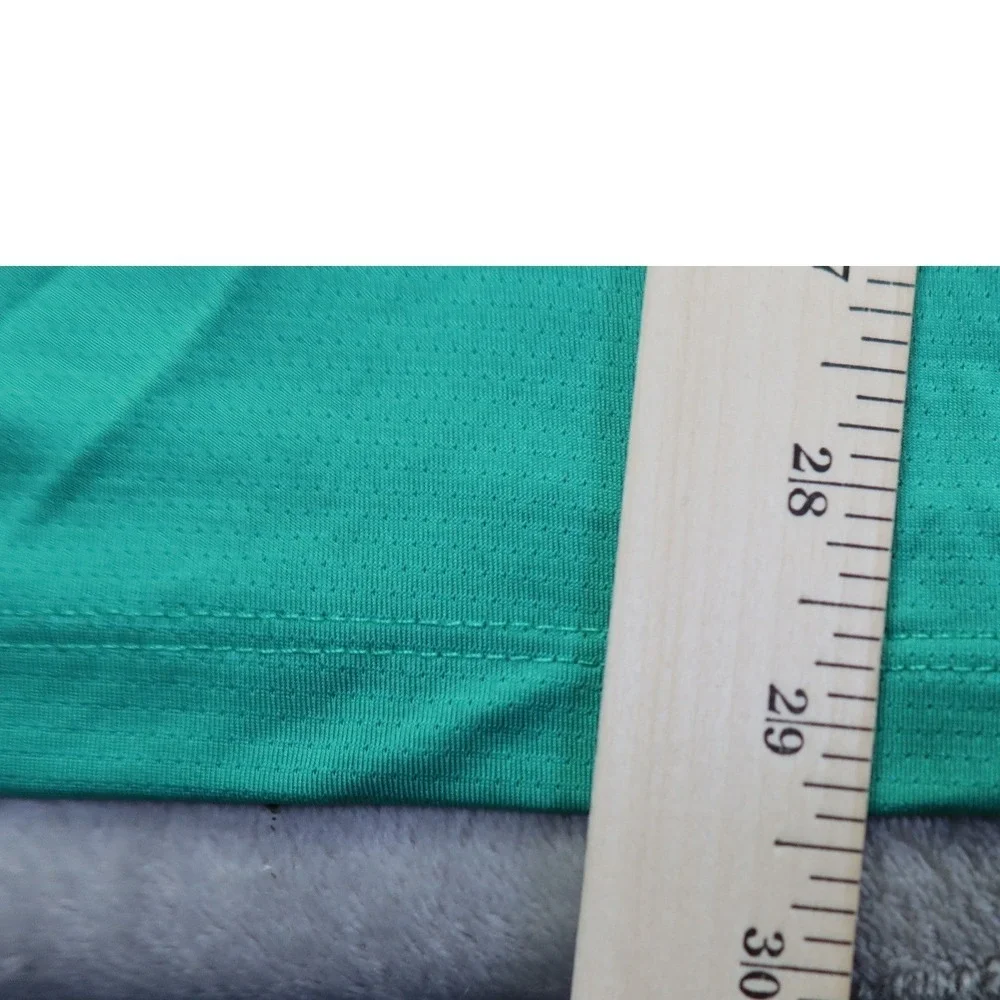Nike Dri Fit Men's Golf Polo Shirt Emerald‎ Green Striped Short Sleeve XL